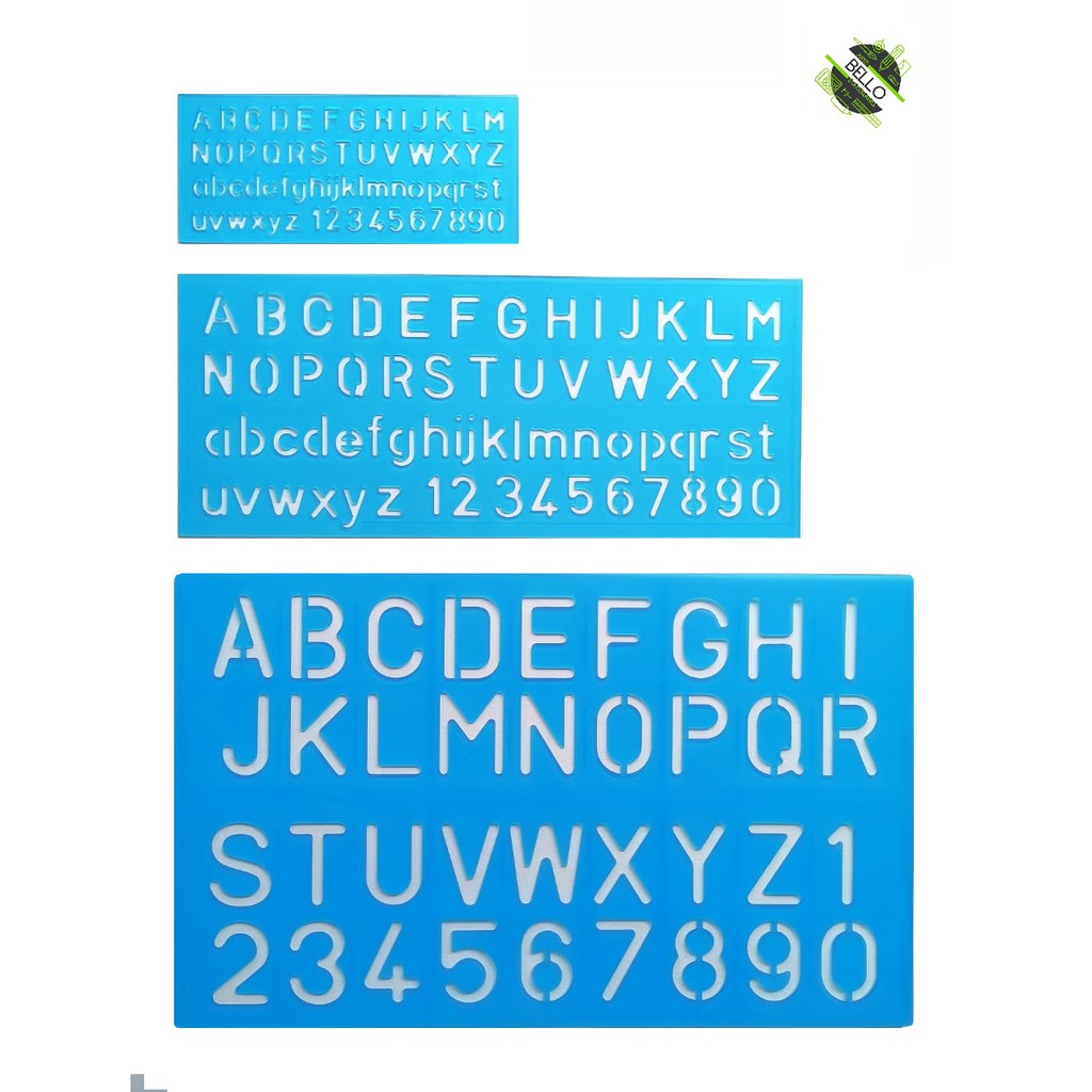 ABC Ruler (STENCIL ALPHABET) / Pembaris Abc (pcs) | Shopee Malaysia