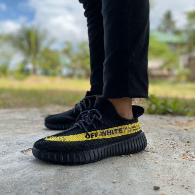 yeezy off white black yellow