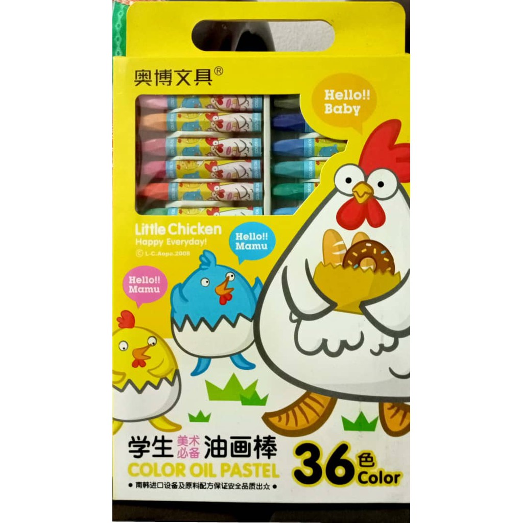 COLOR OIL PASTEL CRAYON 12/18/36PCS [STOCK CLEARANCE] Shopee Malaysia