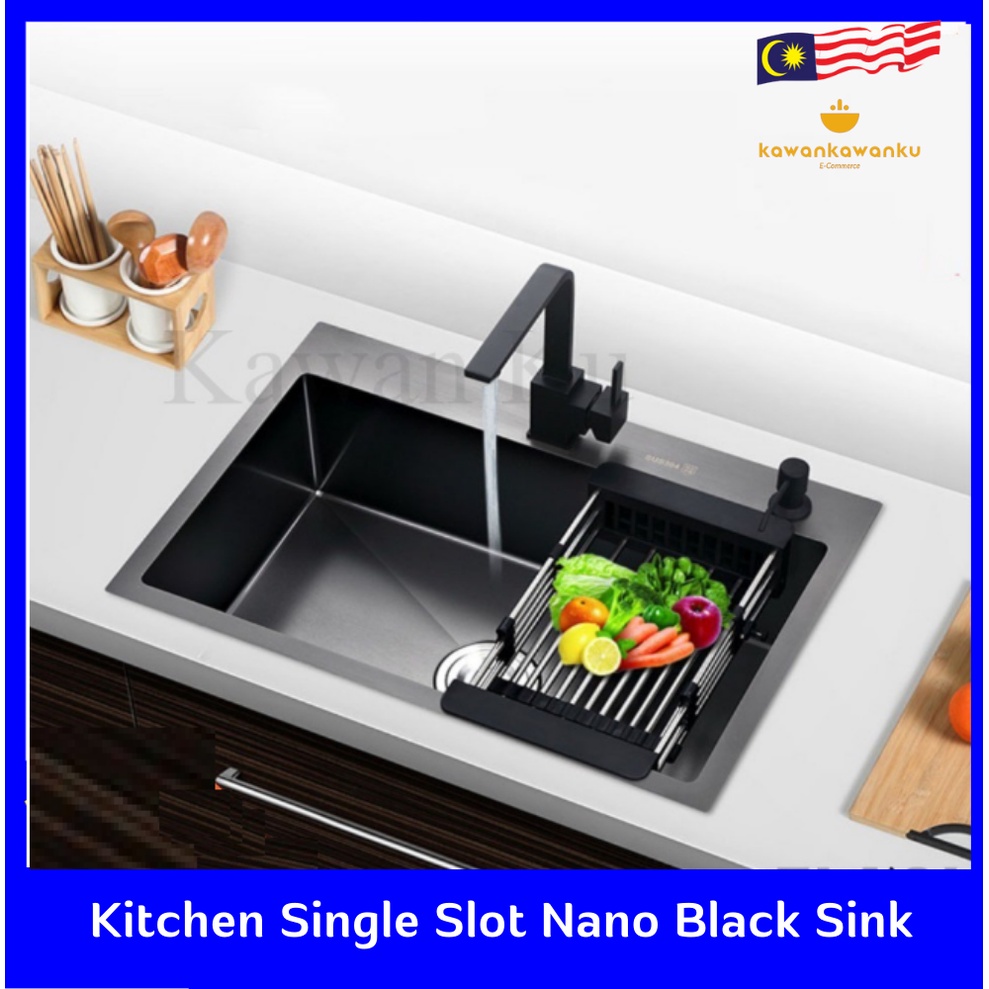 (7 Free Gifts) 304 Stainless Steel Black Sink Stainless Steel Sink
