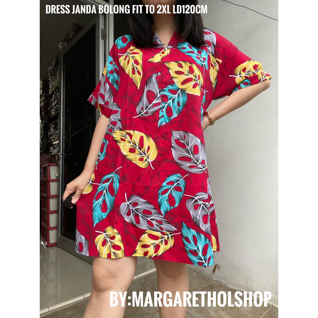 KATUN Janda BOLONG DRESS/Women's DRESS In RAYON Cotton/Women's FASHION DRESS/Leaf MOTIF DRESS