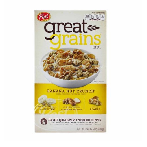 Lifevio Post Banana Nut Crunch Cereal 439g Shopee Malaysia