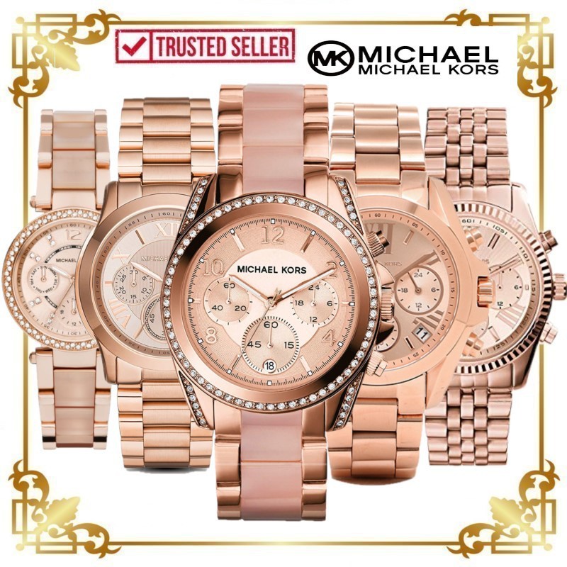 jam tangan michael kors rose gold