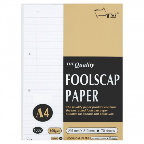 Uni Foolscap Paper / Exam Sheet / Kertas Kajang 1037 (100gsm.70s)