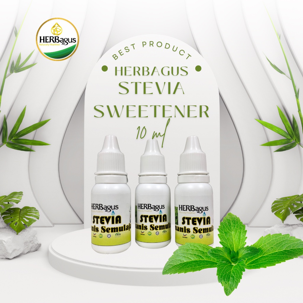 [Ready Stock!!] Stevia Natural Sweetener HERBagus (10 ml) Shopee Malaysia