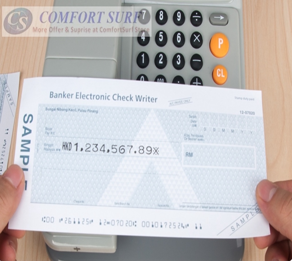 Multi Currency Cheque Writer MCEC310 Check Writer Cheque Printer