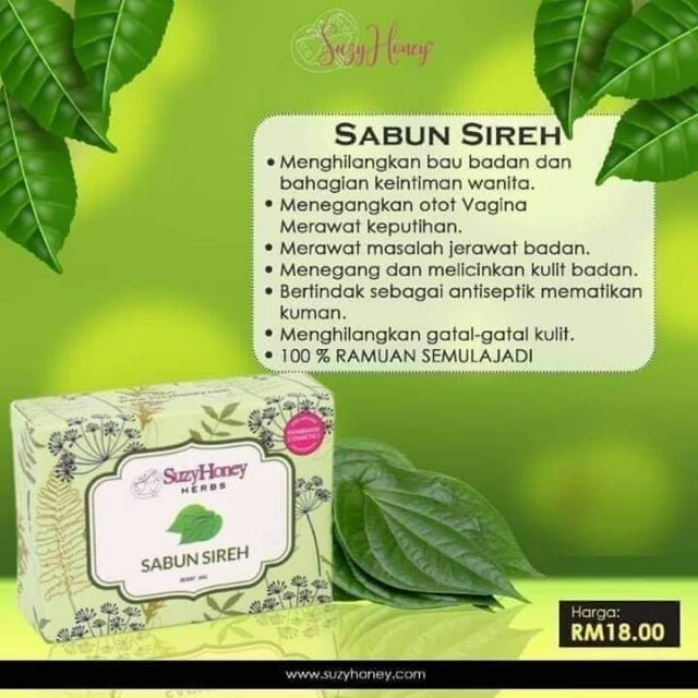 Sabun Hilangkan Bau Badan Sabun Sireh Sabun Miss V Shopee Malaysia