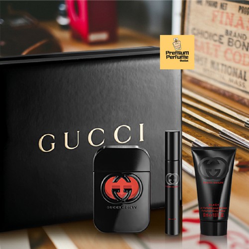 gucci guilty black womens gift set