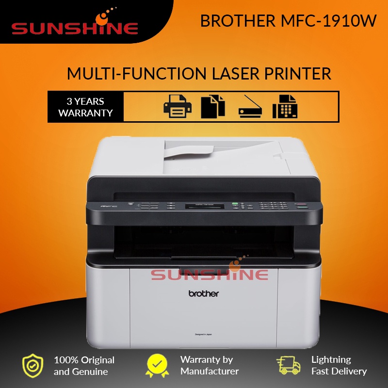 Brother Mfc 1910w All In One Laser Printer 1910 Mfc1910w Mf235 L2715dw Fax Shopee Malaysia