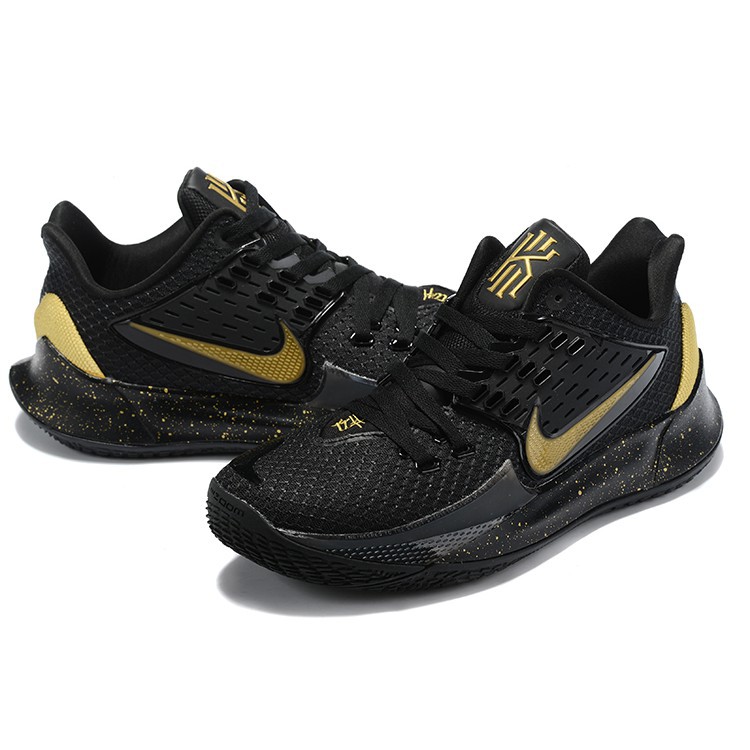 kyrie low black and gold