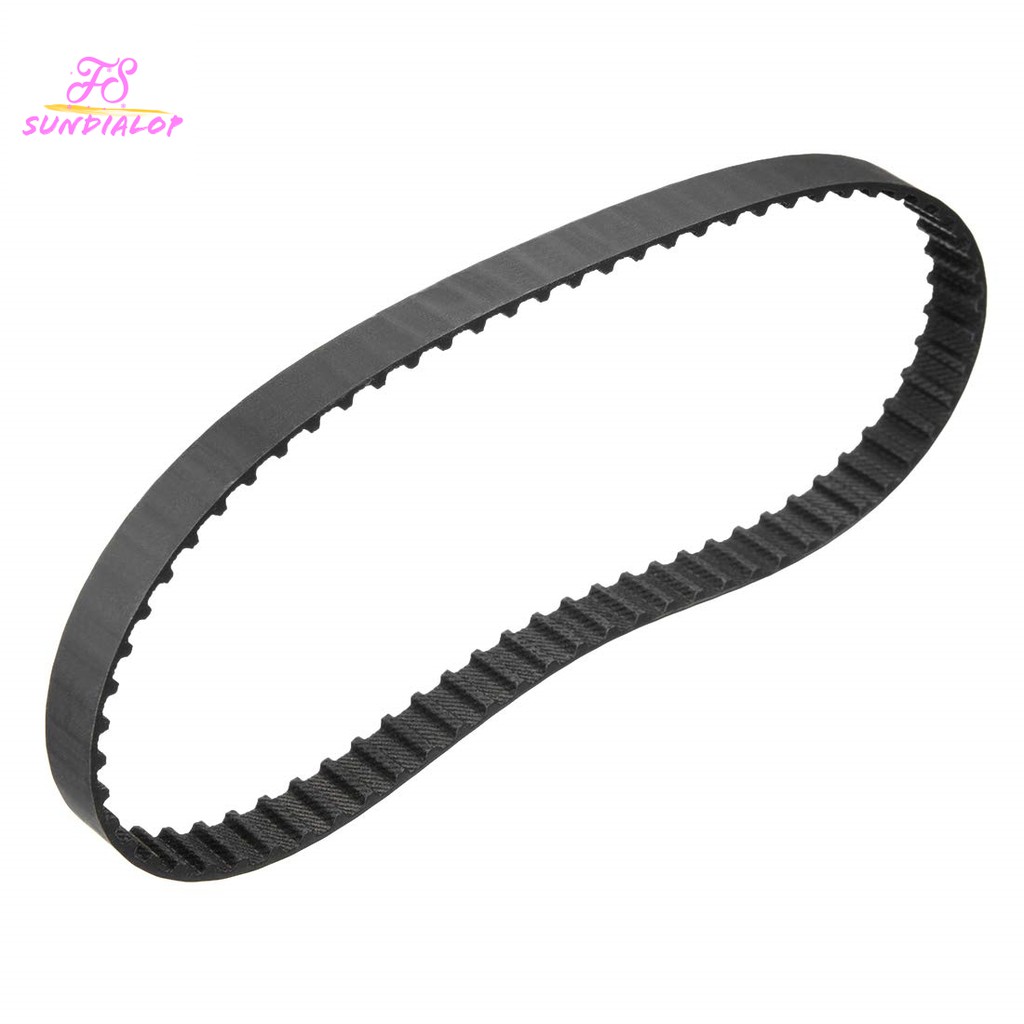 uxcell 2pcs 250XL Rubber Timing Belt Synchronous Closed Loop Belt Timing Pulley Tools 10mm Width