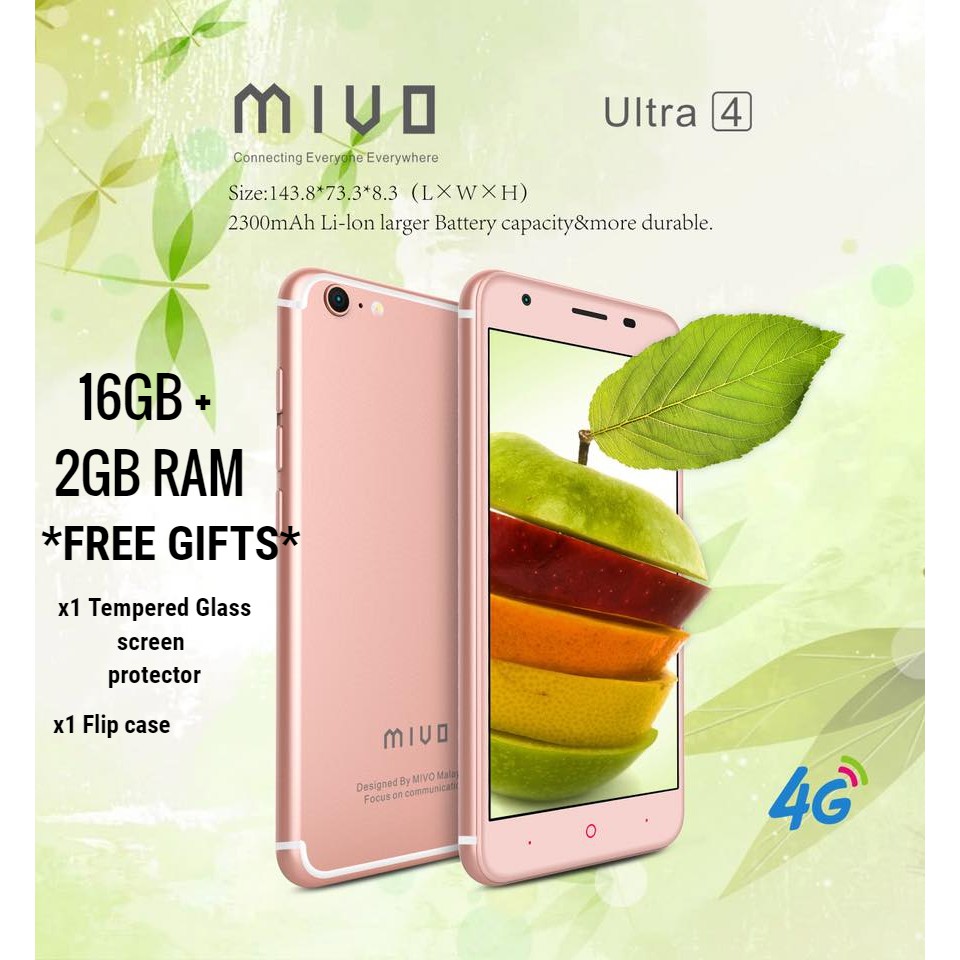 Original Mivo Malaysia Mivo Ultra 4 16gb 2gb Ram Rose Gold Full Set 1 Year Warranty By Mivo Malaysia Shopee Malaysia