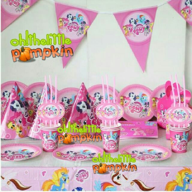 My Little Pony Birthday Party Decorations Supplies Shopee Malaysia