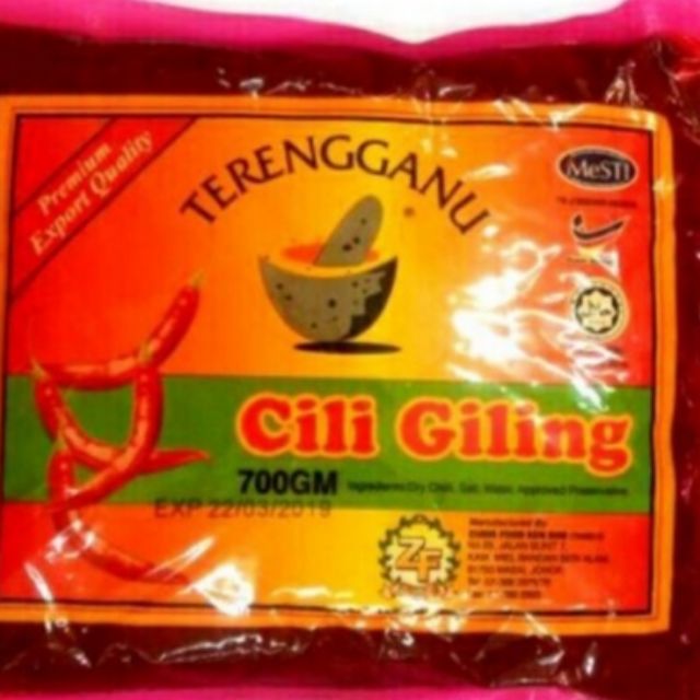 Yau Mart Cili Giling Terengganu 2kg Blended Chilli 辣椒酱 Shopee Malaysia