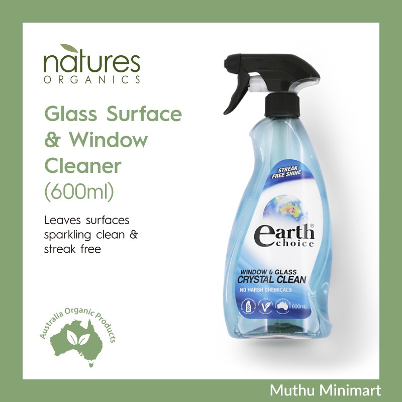 Earth Choice Glass Surface & Window Cleaner 600ml Pencuci Tingkap