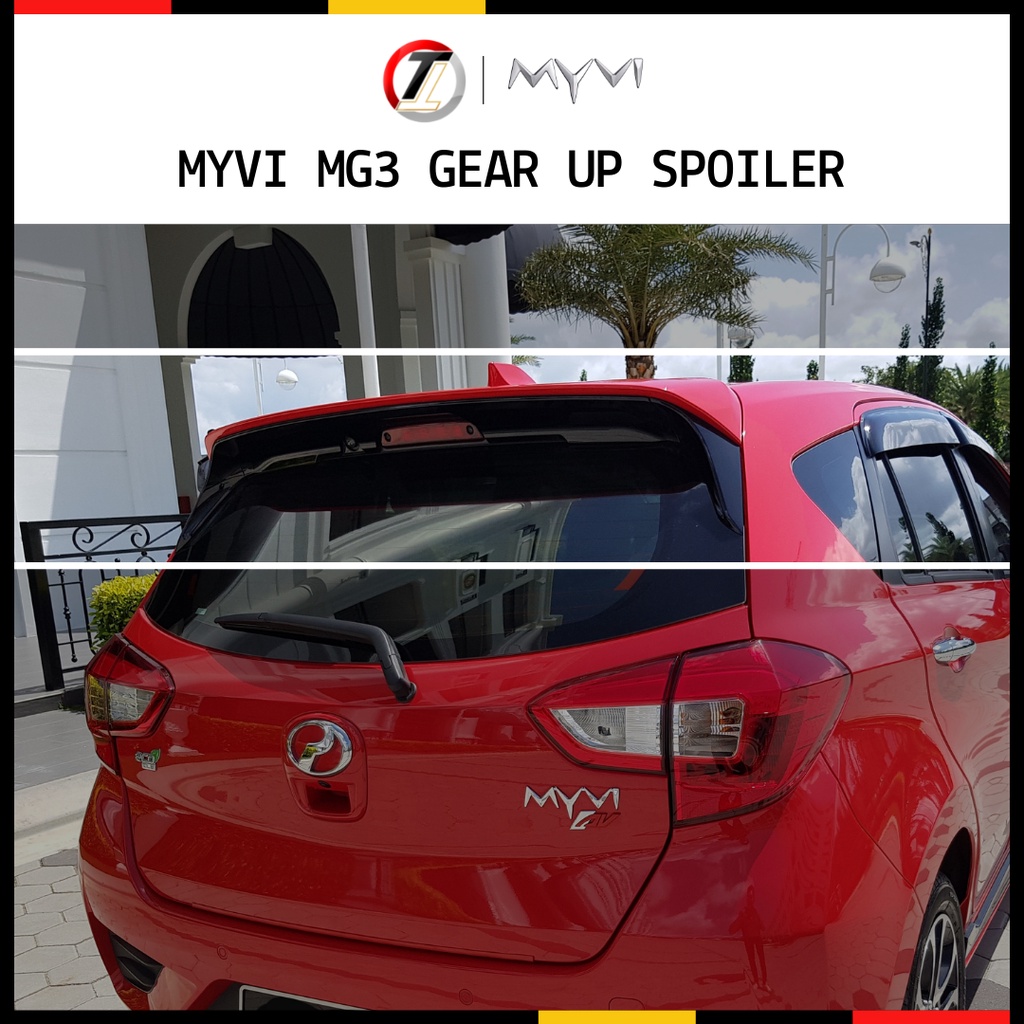 Perodua MYVI Gen3 Gear Up Spoiler with Paint / No Paint Myvi Gen3