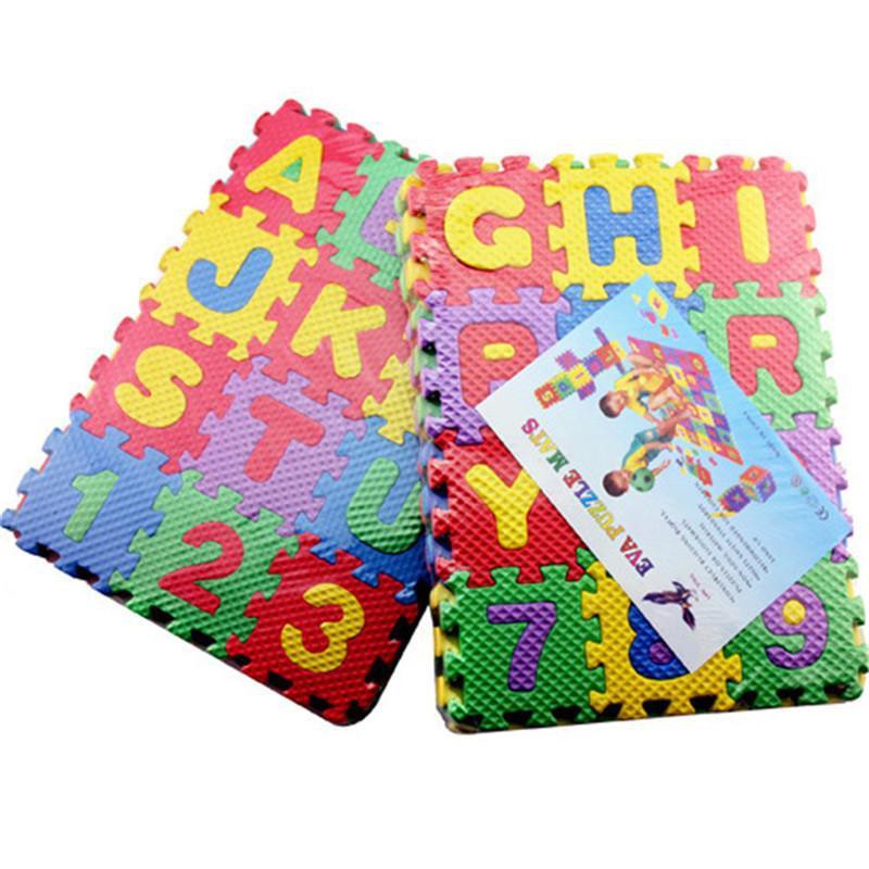 36ps Eva Foam Mat Cartoon Number Letter Game Mat Shopee Malaysia