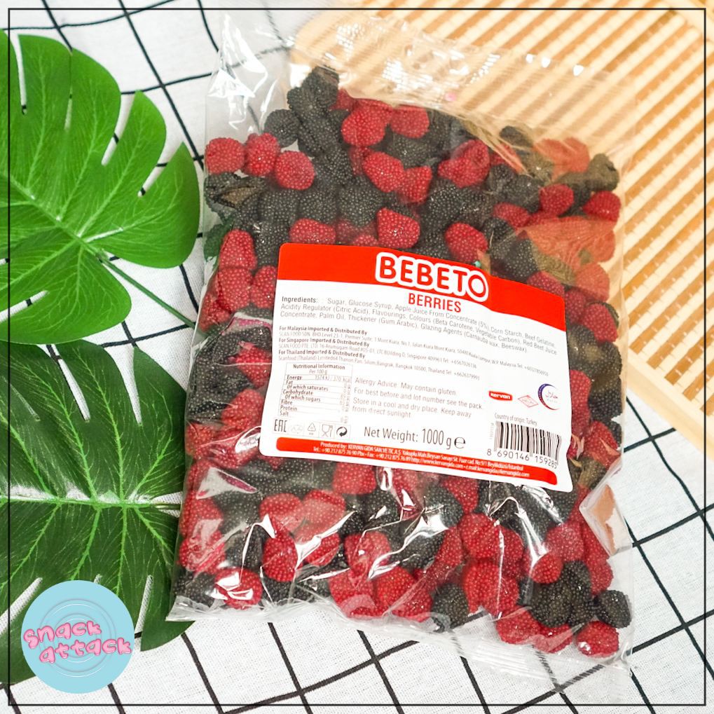 Bebeto Sweet Berries Gummy Candy Halal 1kg Readystock Shopee Malaysia