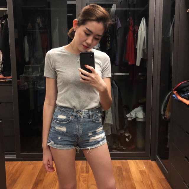 h&m ripped shorts