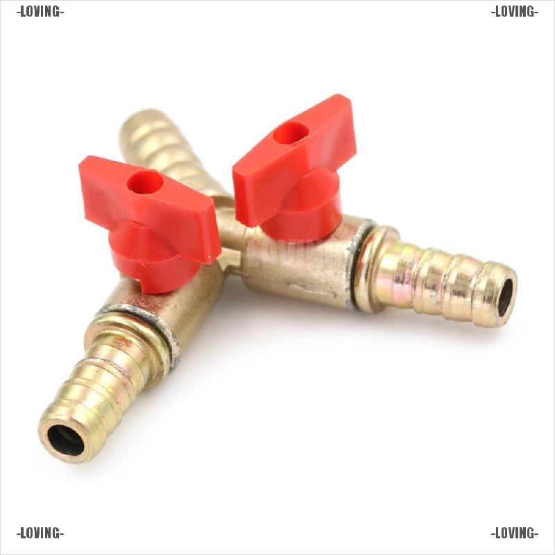 Essential Premium LOVING HOT 3 Way Tee Brass Y Shut off Ball Valve 3/8" 10mm Barb Fuel Gas Oil / Clamp - Image 5