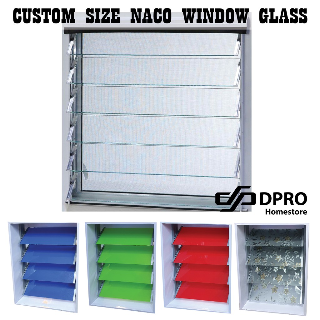 [Custom Size] Naco Window Glass With Flower Pattern Shopee Malaysia