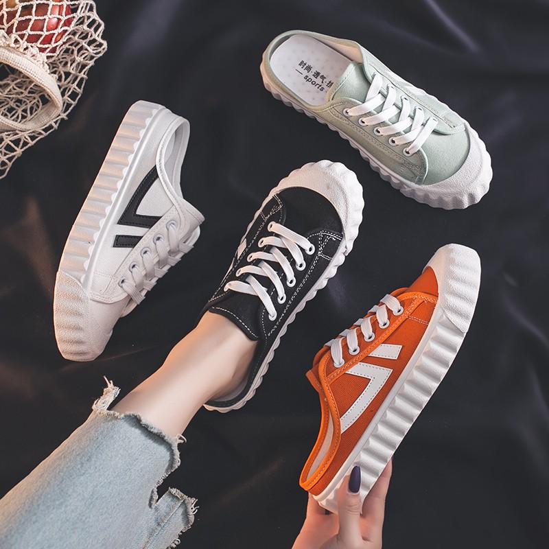 womens slip on sneakers no back