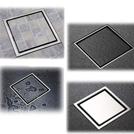 Square Shower Drain 4 Inch Tile Insert Square Drain Invisible