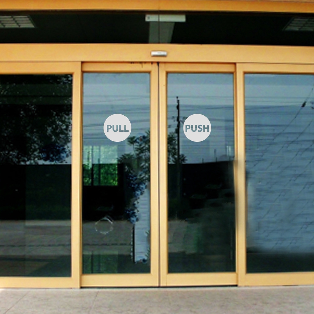 Self Adhesive Office Restaurant Push Pull Waterproof Entrance Exit