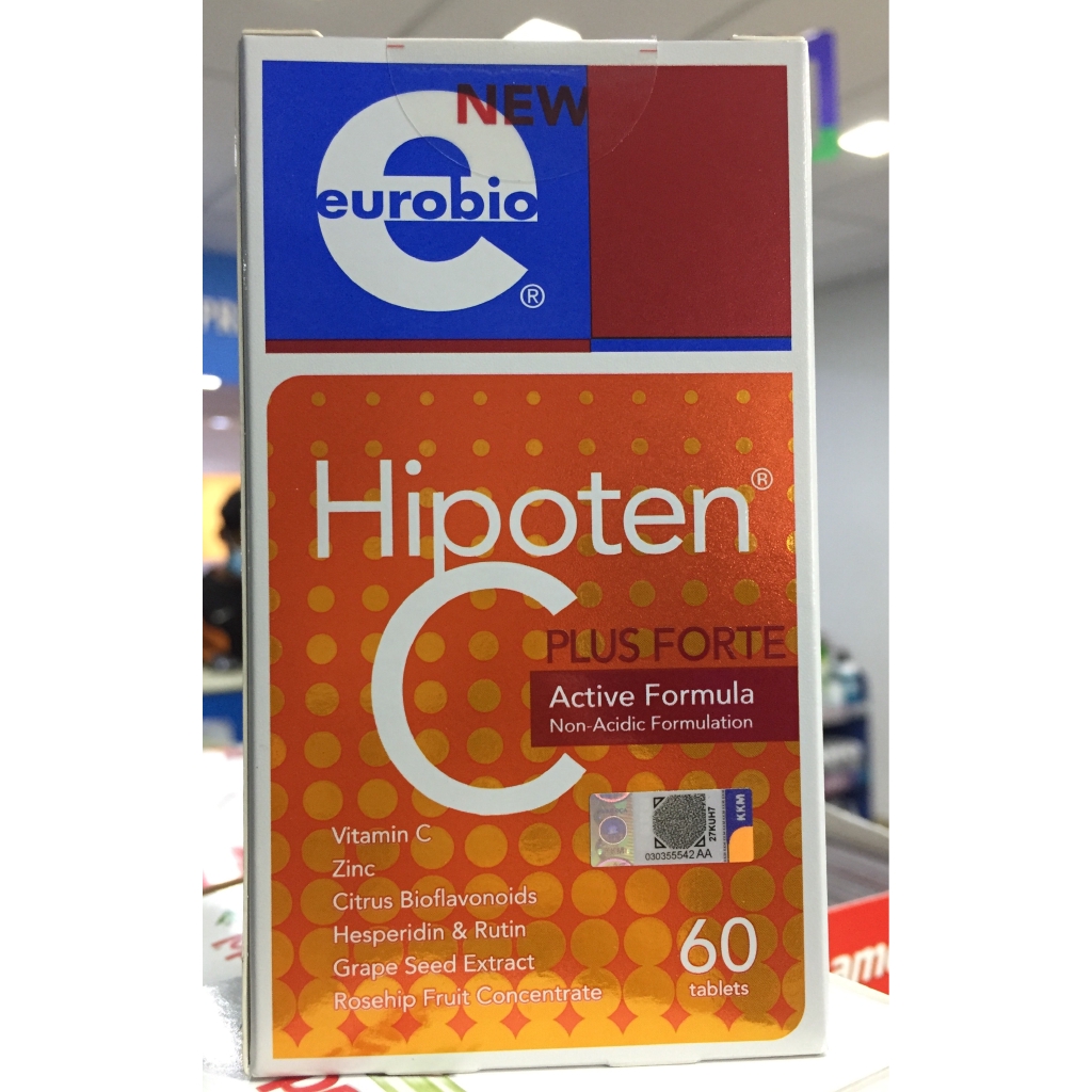 Eurobio Hipoten C Plus Fotre Active Formula 60 S Shopee Malaysia