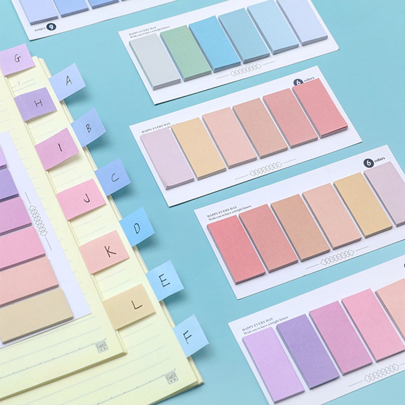 Colorful Postit Note Set Memo Notes Index Mark Sticky Note Shopee Malaysia