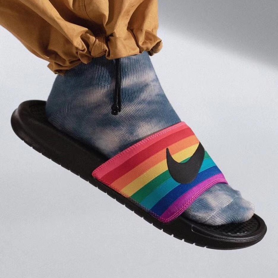 nike rainbow sandals