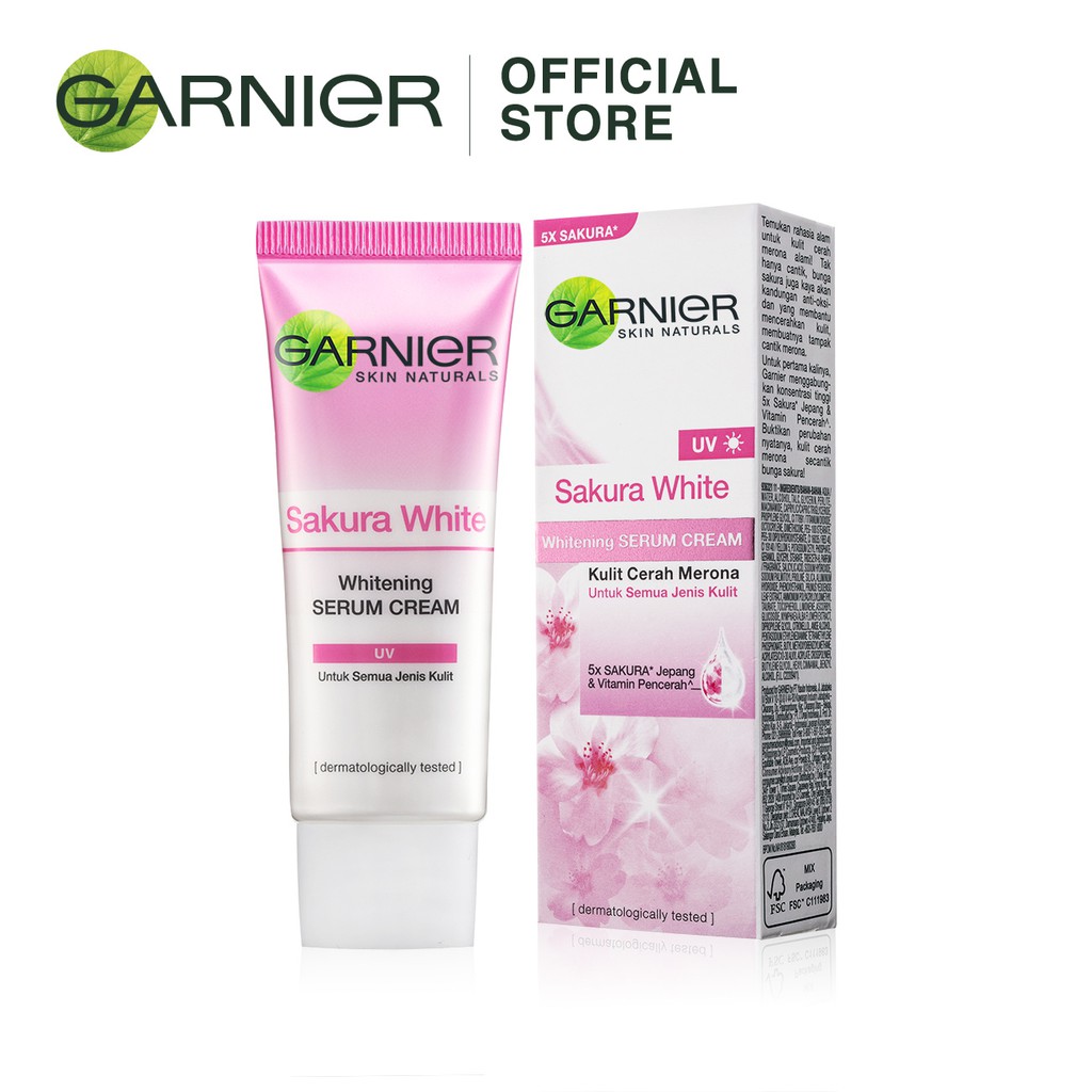 garnier sakura white uv day cream