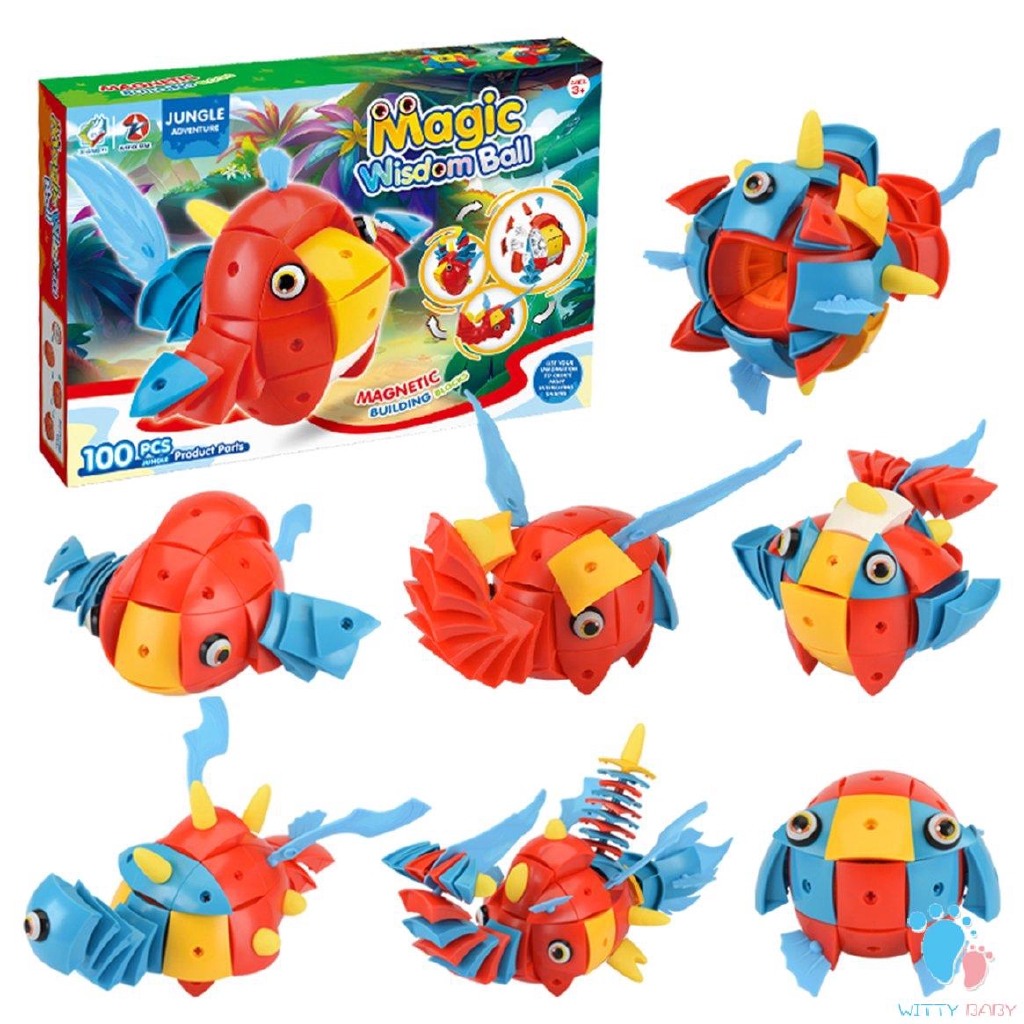 magnetic animal ball toys