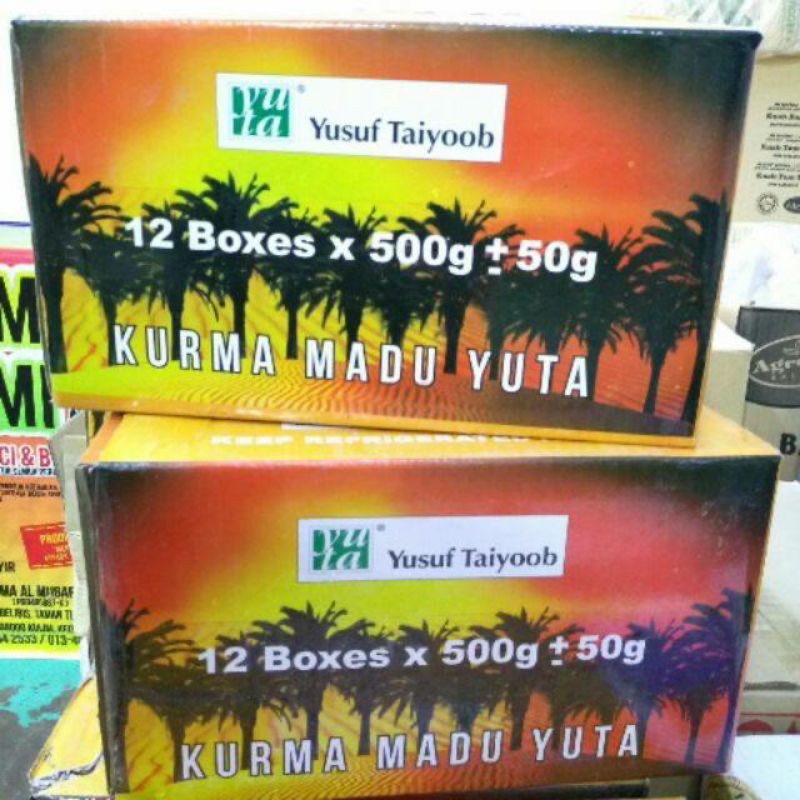 Borong Kurma Madu Yuta 12 Boxes X 500g 50g