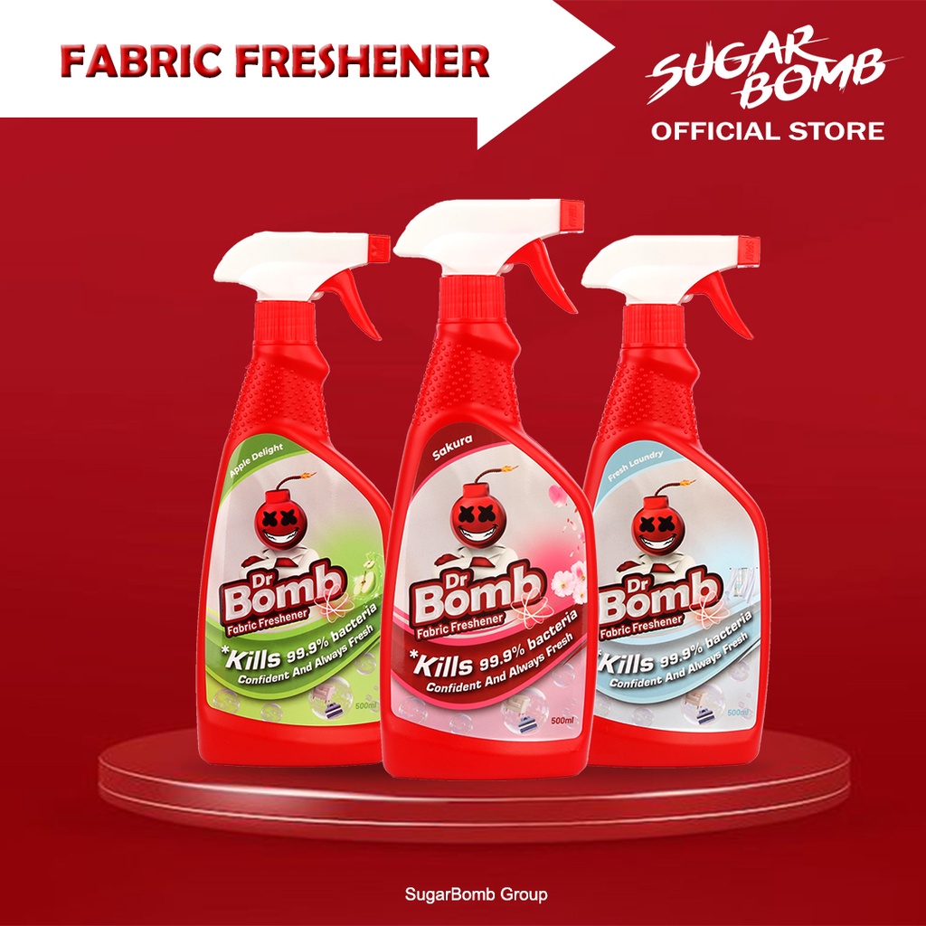 Sugarbomb Dr Bomb Fabric Freshener Sakura/Summer Sky/Fresh Sunshine