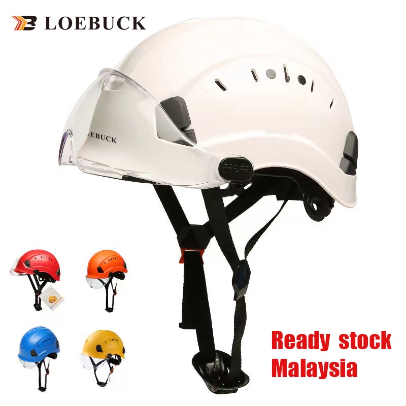 LOEBUCK ready stock Safety helmet topi keselamatan topi keledar தலைக்கவசம் PPE Scaffolder Welder Construction Climbing Worker 安全帽