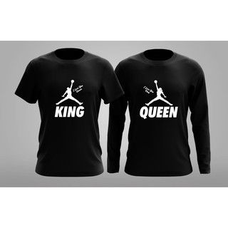BEST OFFER Baju  Couple  King  Queen  Black Tshirt 
