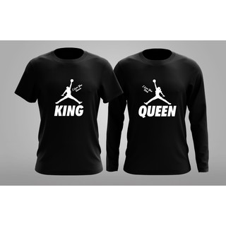 BEST OFFER Baju  Couple  King Queen Black Tshirt 