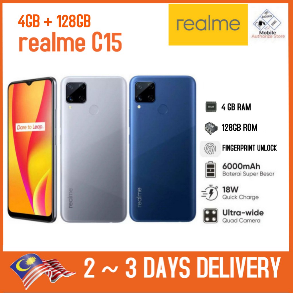 realme C15 Smartphone | 4GB+128GB | 6000 mAh | 18W Quick Charge |13MP ...