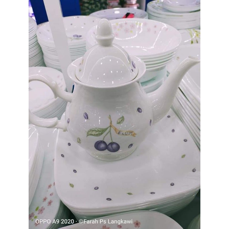 Queens Premium Porcelain Teapot 1.2L Teko Viral Design/Teko/Tea Pot