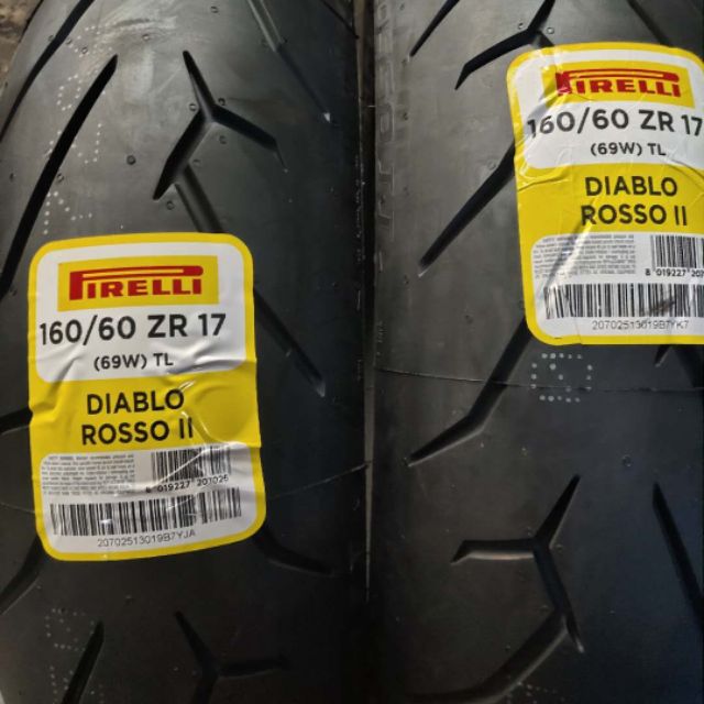 Pirelli Diablo Rosso 2 160 60 Zr17 Shopee Malaysia