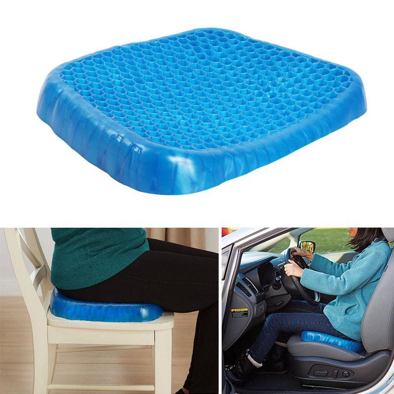 Gel Seat Comfort Cushion Flex Back Support Spine Protector
