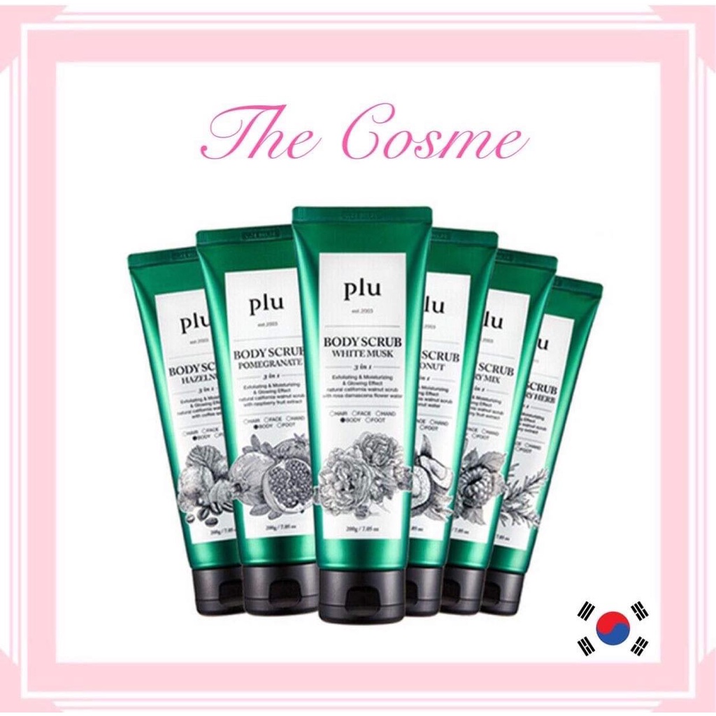 [Ready Stock] PLU Body Scrub Coconut / Berry Mix / Rosemary Herb