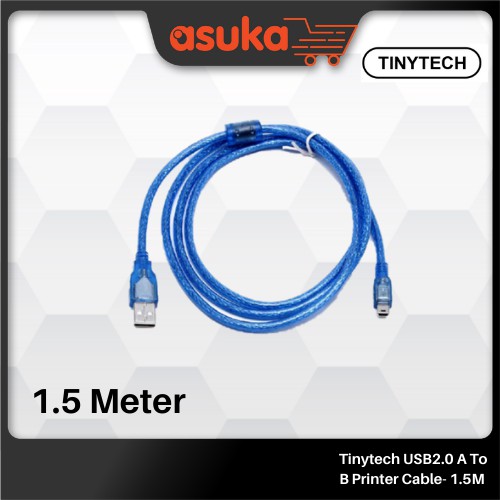 Tinytech USB2.0 A To B Printer Cable- 1.5M / Ready to use