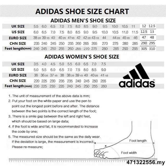 adidas alphabounce size chart