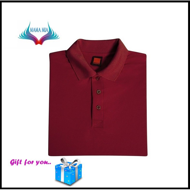  Baju  Kolar Sukan Polo  Tee JERSEY QuyickDry OREN  SPORT 