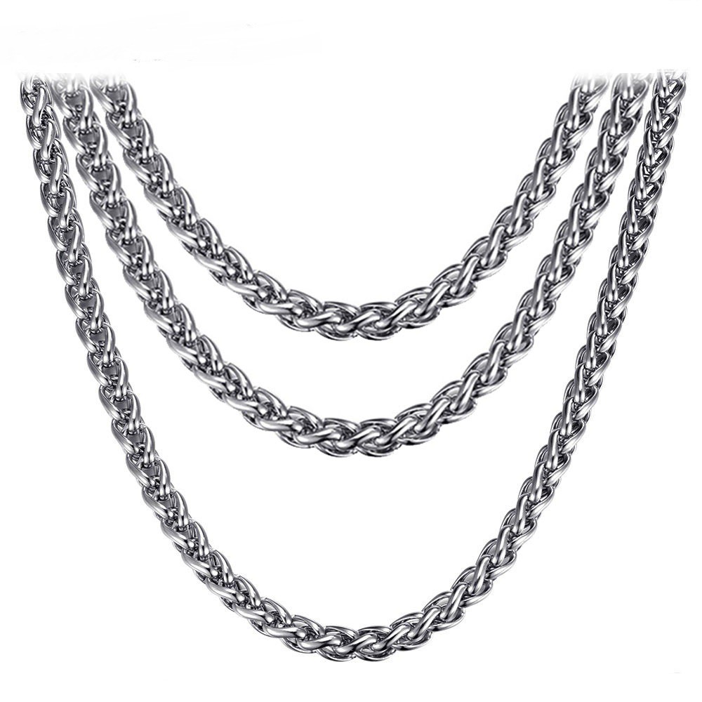 Width 8mm 45cm 50cm 55cm 60cm Stainless Steel Chains Necklaces For Men Women Jewelry Chains Necklaces Accessories Shopee Malaysia