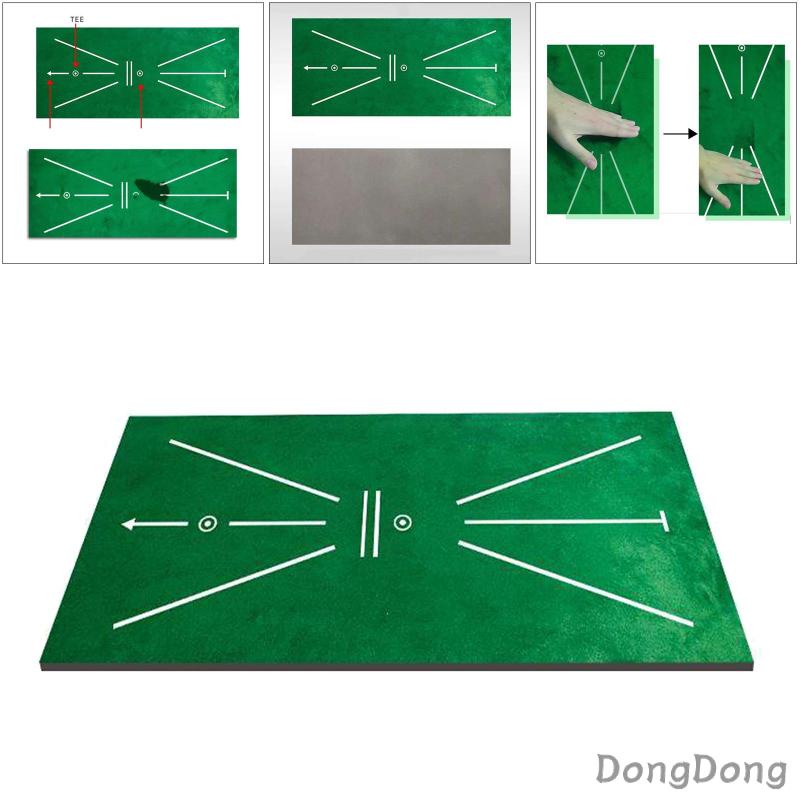 60x30cm Golf Training Mat Rug Swing Detection Batting Practice Game Pad Home