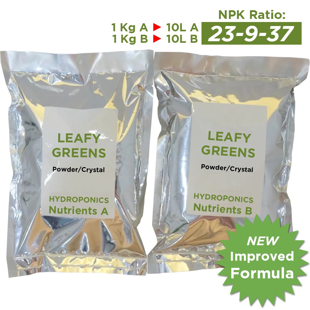 Leafy Greens Nutrients Hydroponic Solid Fertilizer 2kg (10 Liters