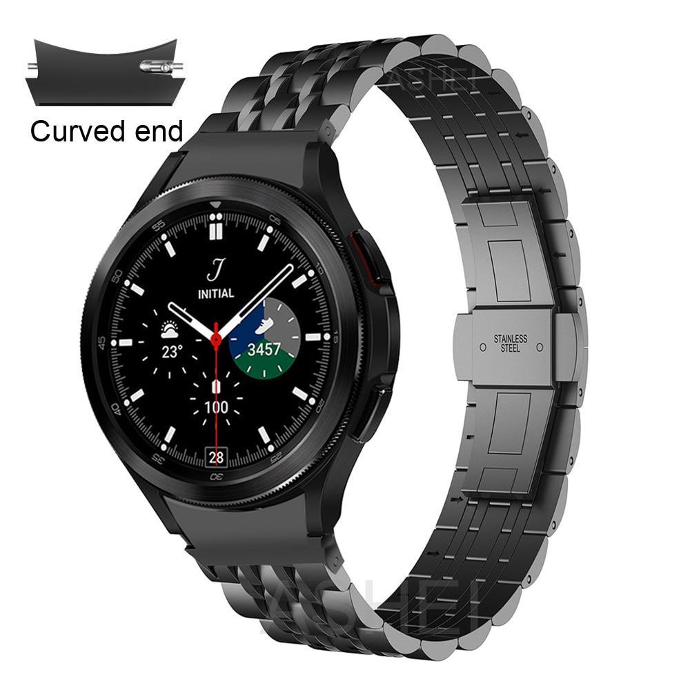 No Gaps Strap For Samsung Galaxy Watch 4 Classic 46mm 42mm/Watch4 44mm 40mm Wrist Band Curved